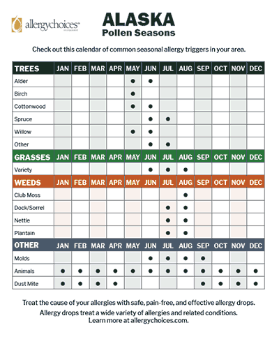 Alaska Pollen Seasons