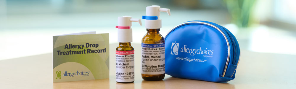 Allergy drop bottles