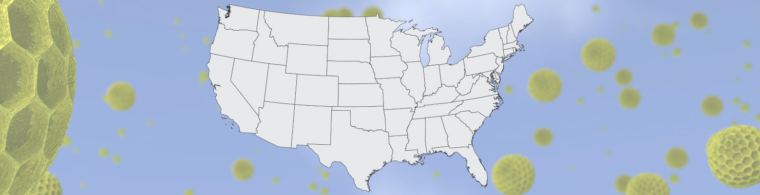 Pollen seasons in the United States